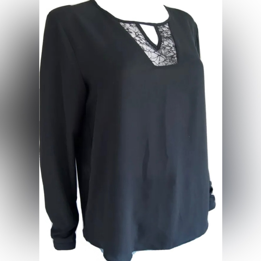 EUC MOSSIMO Black Long Sleeved Blouse, Size M